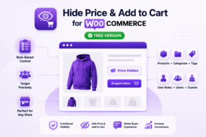 hide price and add to cart for woocommerce free