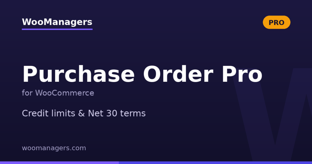 Purchase Order Pro for WooCommerce
