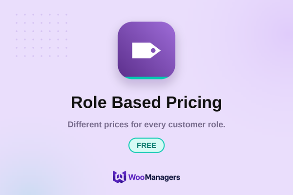 Role Based Pricing — Free — WooCommerce extension by WooManagers. Different prices for every customer role.